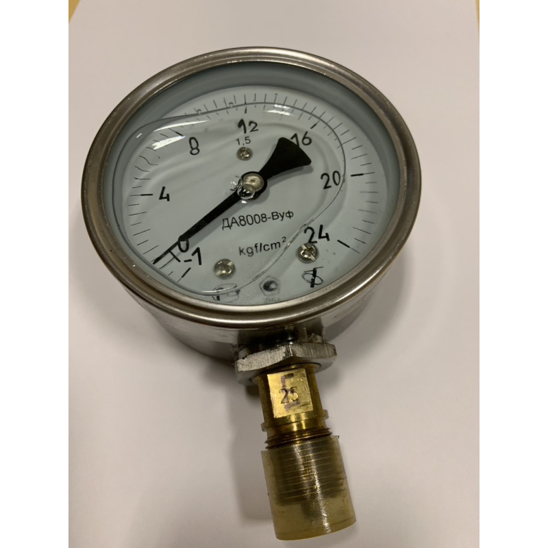 ДА8008ВУФ-1-24 кг манометр Віброустійкий