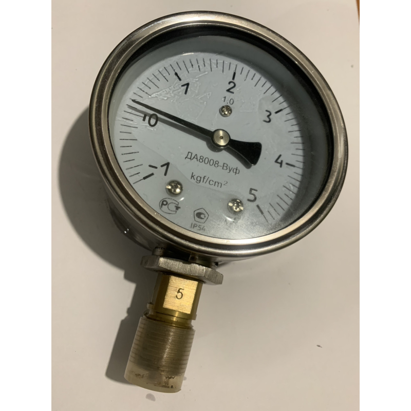 ДА8008ВУФ-1-5кг манометр Віброустійкий