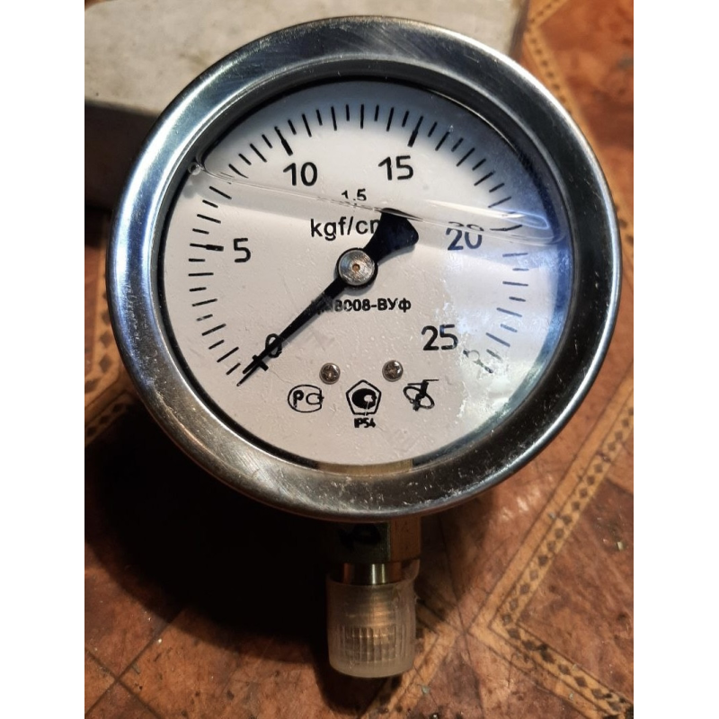 ДМ8008 ВУФ 0-25 кг манометр гліцерин